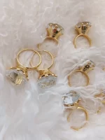 PORTA GUARDANAPO ARGOLA ANEL DIAMANTE - Imagem 3