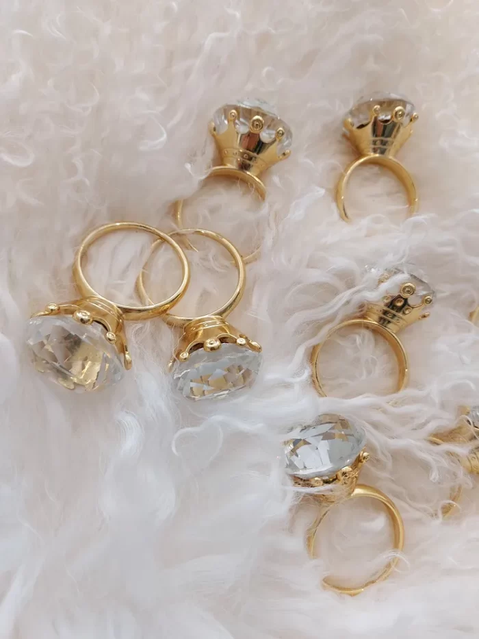 PORTA GUARDANAPO ARGOLA ANEL DIAMANTE - Imagem 3