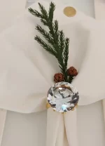 PORTA GUARDANAPO ARGOLA ANEL DIAMANTE - Imagem 5