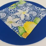 CAPA DE SOUSPLAT EM TECIDO AZUL ROYAL - Imagem 5