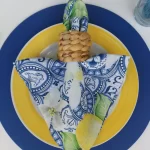 CAPA DE SOUSPLAT EM TECIDO AZUL ROYAL - Imagem 3