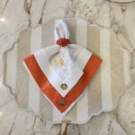 GUARDANAPO LINHO BRANCO - ORQUÍDEA - Imagem 4