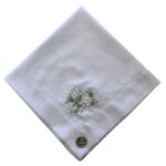 GUARDANAPO BRANCO BORDADO - LIBÉLULA