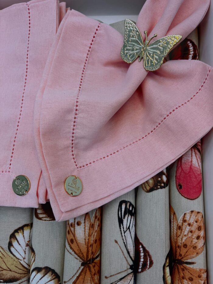 GUARDANAPO LINHO ROSA - Imagem 5