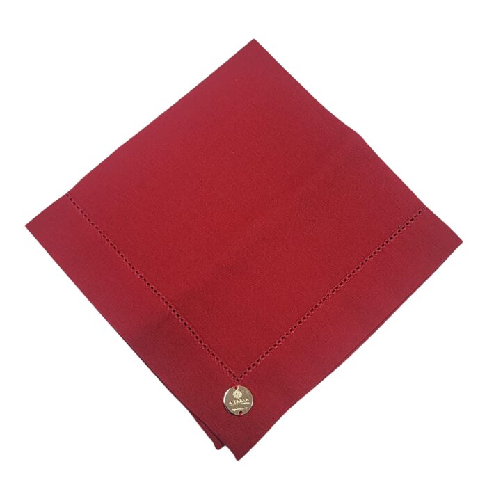 GUARDANAPO LINHO VERMELHO - Imagem 1