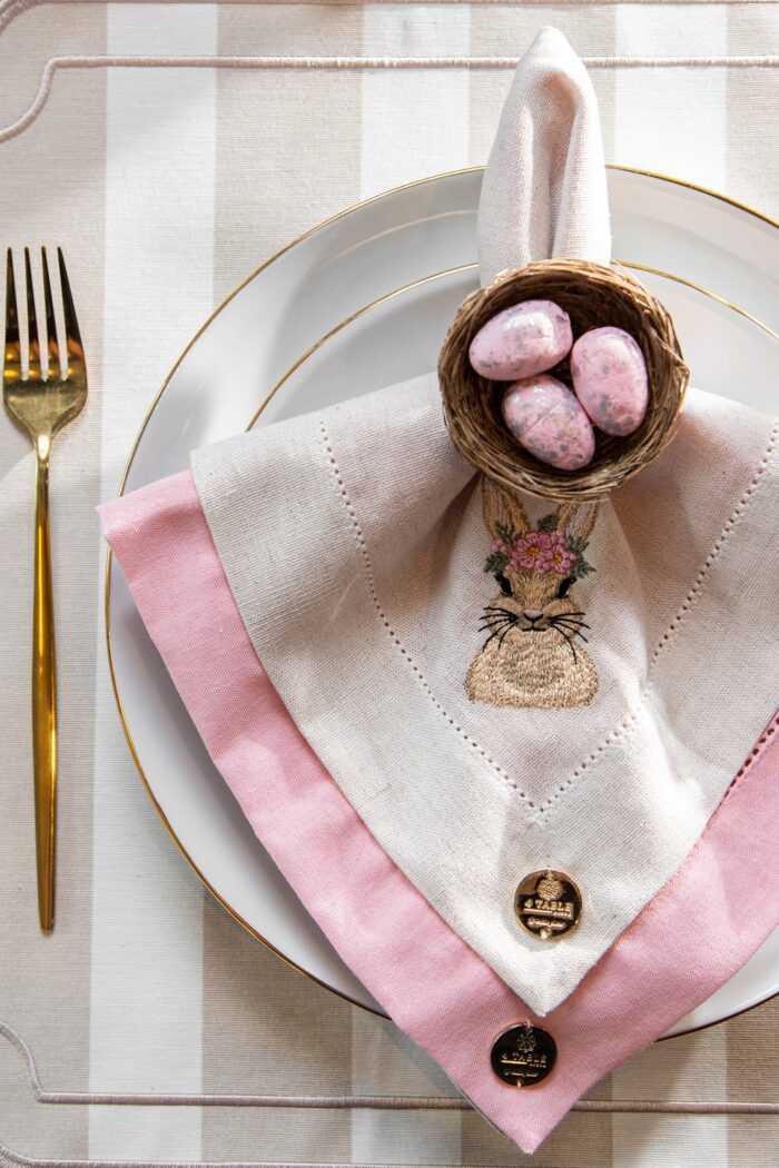 GUARDANAPO LINHO ROSA - Imagem 4