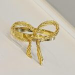 PORTA GUARDANAPO LAÇO DOURADO - Imagem 4