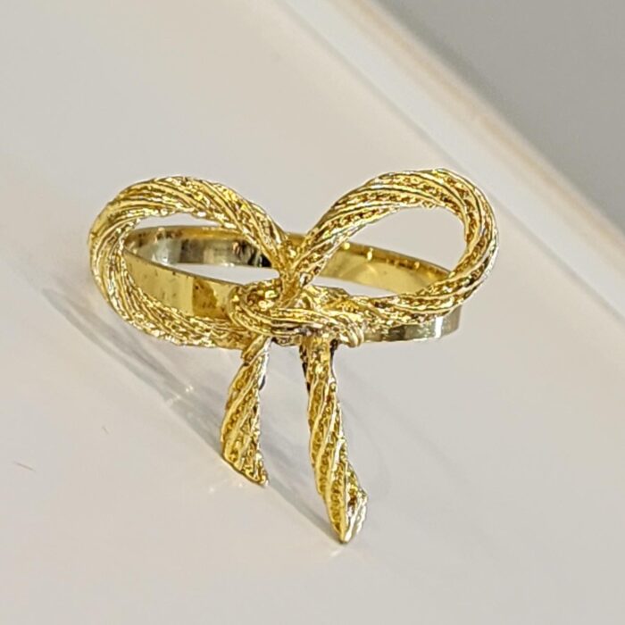 PORTA GUARDANAPO LAÇO DOURADO - Imagem 4
