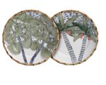 CONJUNTO PRATO RASO COCONUT TREE - 2 PEÇAS