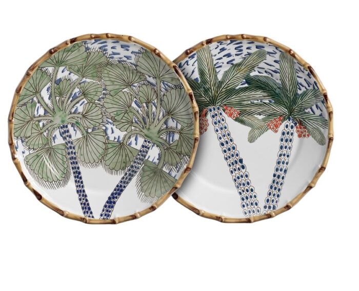 CONJUNTO PRATO RASO COCONUT TREE - 2 PEÇAS - Imagem 1