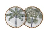 CONJUNTO PRATO SOBREMESA COCONUT TREE - 2 PEÇAS