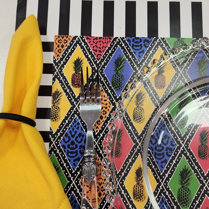 KIT 12 JOGOS AMERICANOS DE PAPEL - ABACAXI - Imagem 6