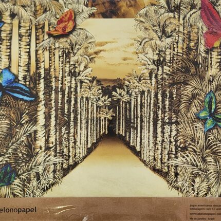 KIT 12 JOGOS AMERICANOS DE PAPEL - COQUEIROS