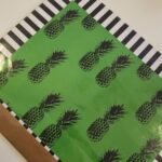 KIT 12 JOGOS AMERICANOS DE PAPEL - ABACAXI VERDE - Imagem 2