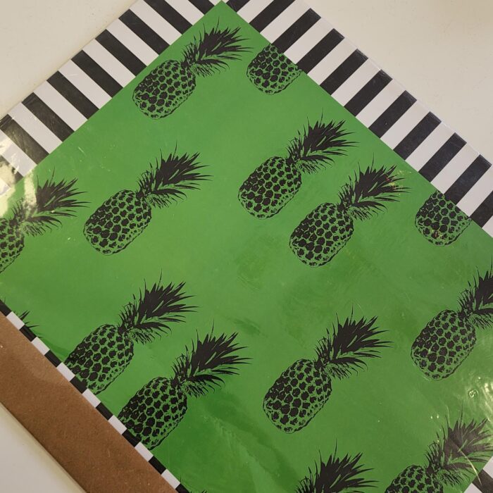 KIT 12 JOGOS AMERICANOS DE PAPEL - ABACAXI VERDE - Imagem 2