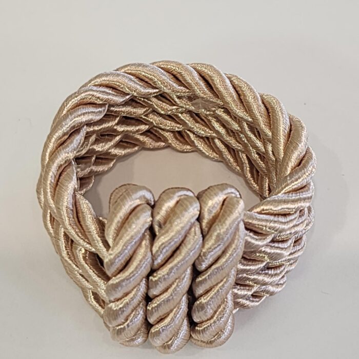 PORTA GUARDANAPO CORDÃO DOURADO - Imagem 1