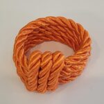 PORTA GUARDANAPO CORDÃO LARANJA - Imagem 2