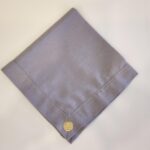 GUARDANAPO CINZA LINHO MISTO PONTO AJOUR