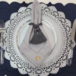 PORTA GUARDANAPO TESSEL DE SEDA CINZA - Imagem 2