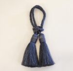 PORTA GUARDANAPO TESSEL DE SEDA CINZA