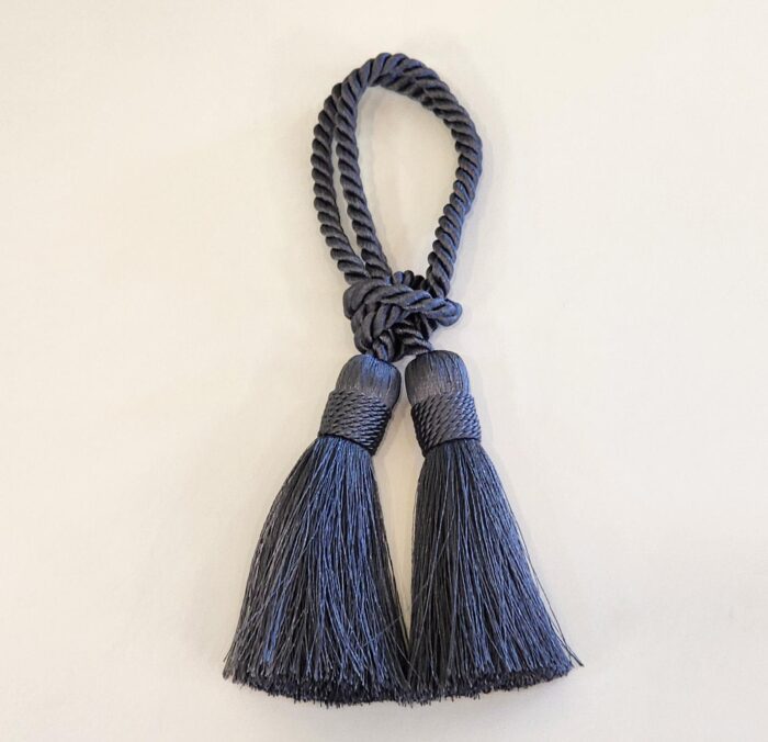 PORTA GUARDANAPO TESSEL DE SEDA CINZA - Imagem 1