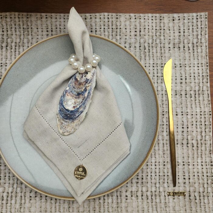 JOGO AMERICANO IMPERMEÁVEL TRAMA BEGE - Imagem 2