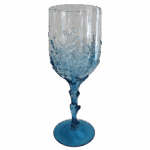 CONJ. TAÇAS CORAL AZUL EM ACRÍLICO