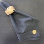 PORTA GUARDANAPO CORDÃO DOURADO - Imagem 4