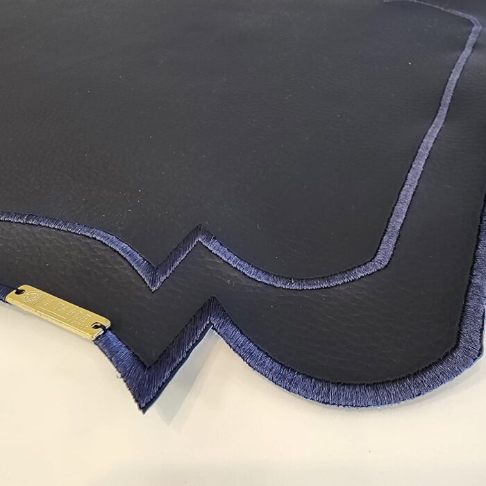 JOGO AMERICANO MARINHO COURINO BORDADO - Imagem 3