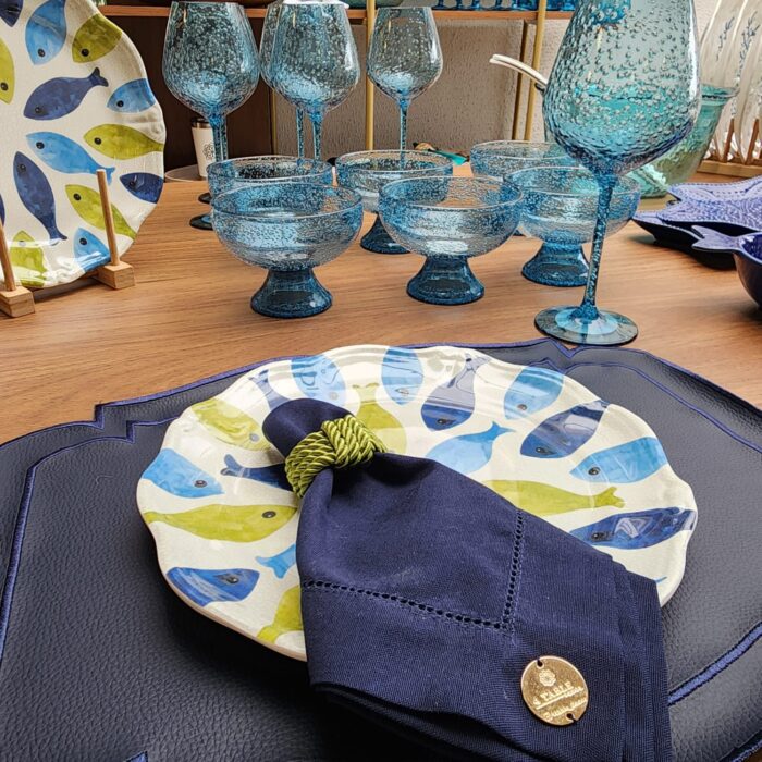 CONJ. 06 PRATOS RASOS PEIXES EM MELAMINA - Imagem 2