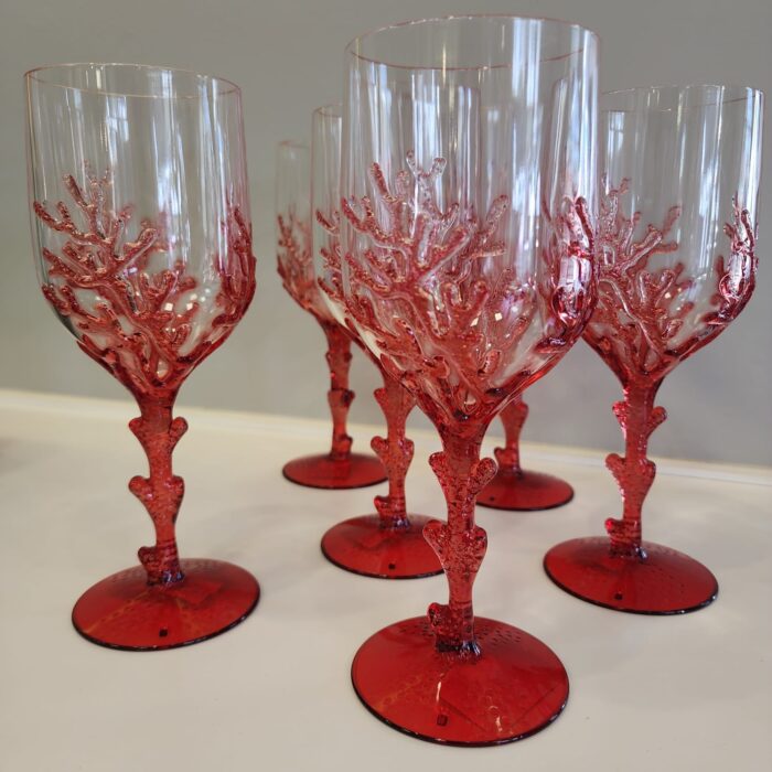 CONJ. TAÇAS CORAL EM ACRÍLICO - Imagem 2