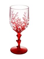 CONJ. TAÇAS CORAL EM ACRÍLICO